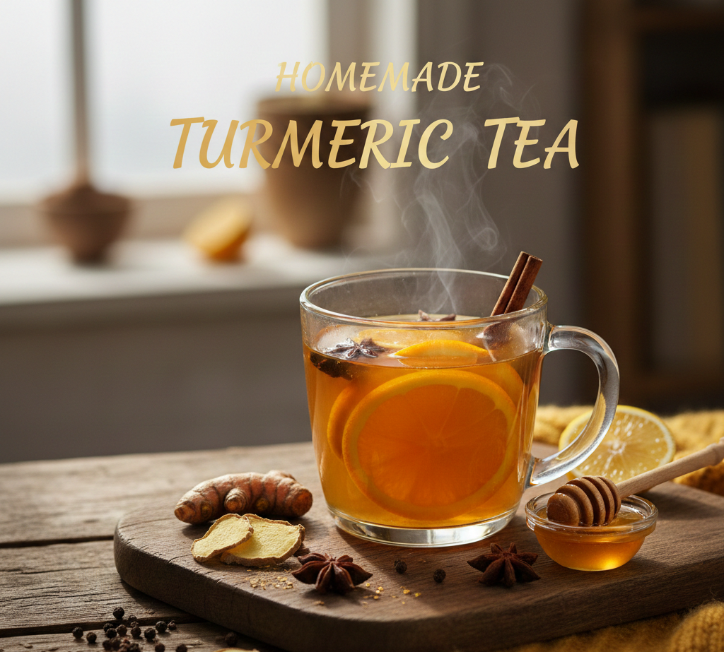 homemade turmeric tea