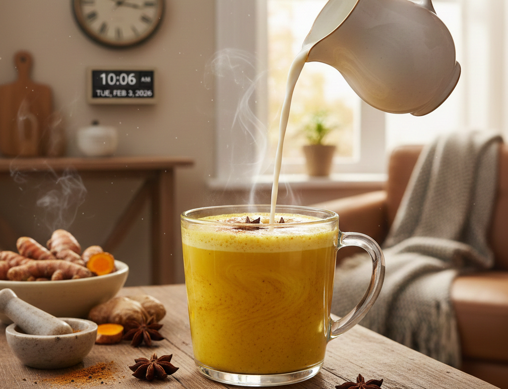 creamy golden turmeric milk