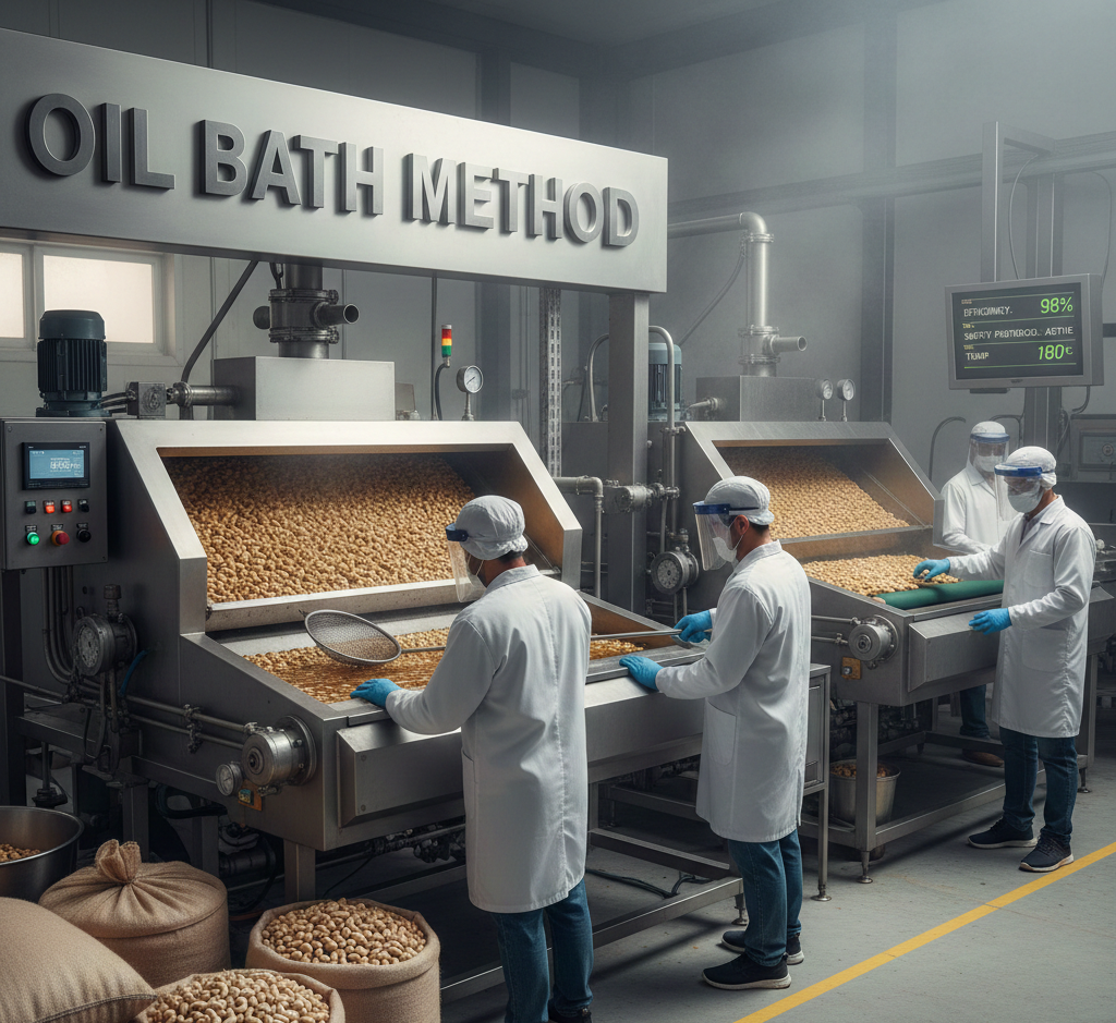 oil bath method of cashew processing