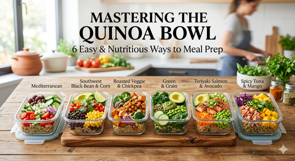 mastering the quinoa bowl 6 easy & nutritious ways to meal prep