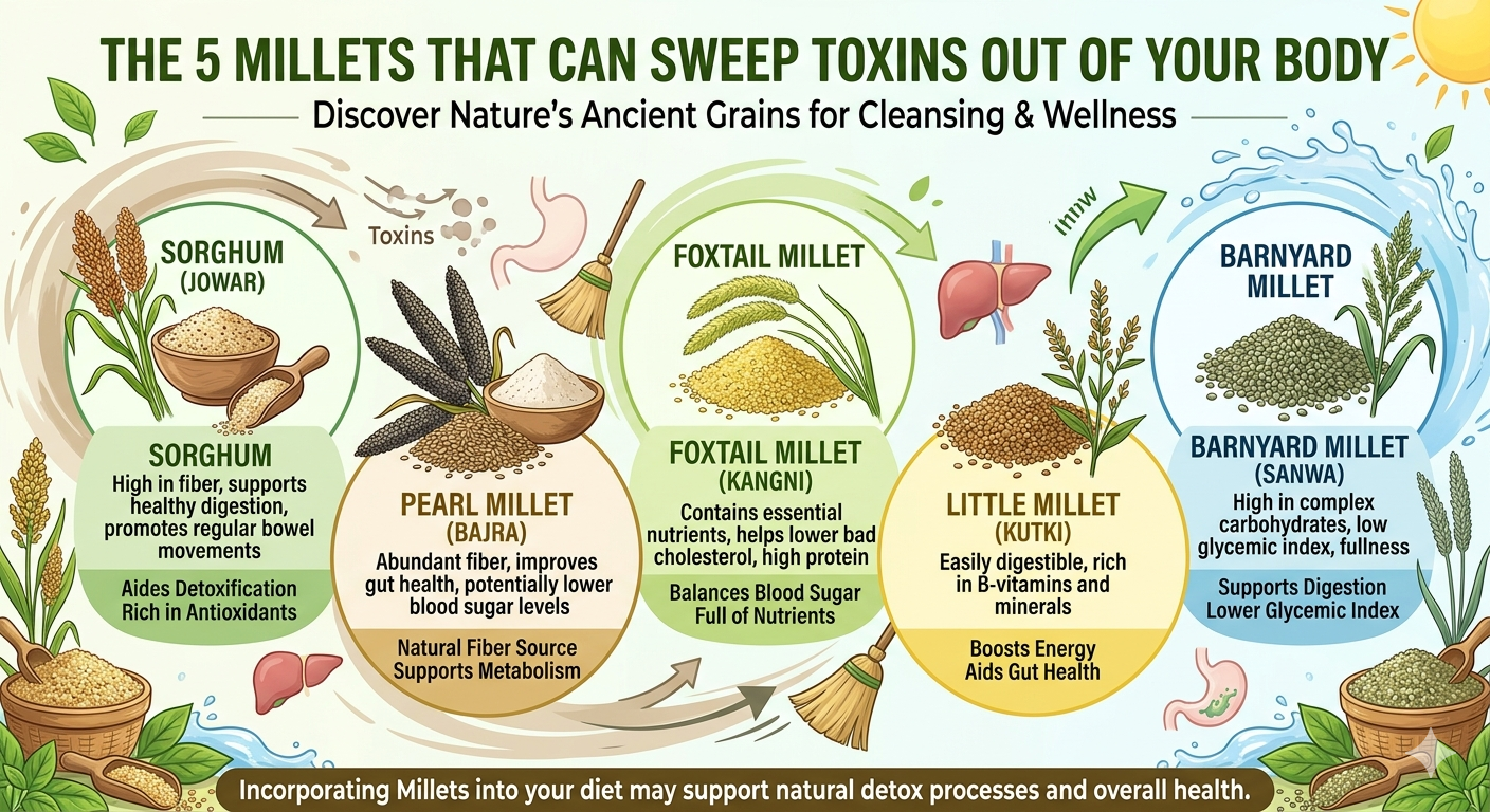 the 5 millets that can sweep toxins out of your body